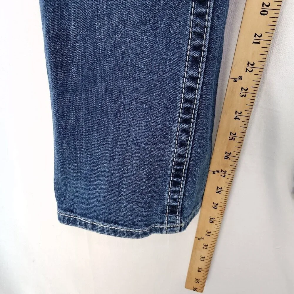 Miss Me Jeans Women Size 28 Blue Signature Rise Boot Stretch Thick Stitch_14
